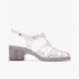 Women sandals Méduse Nikita Silver Glitter