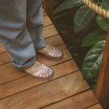 Mens sandals Méduse Sunmif Silver Glitter