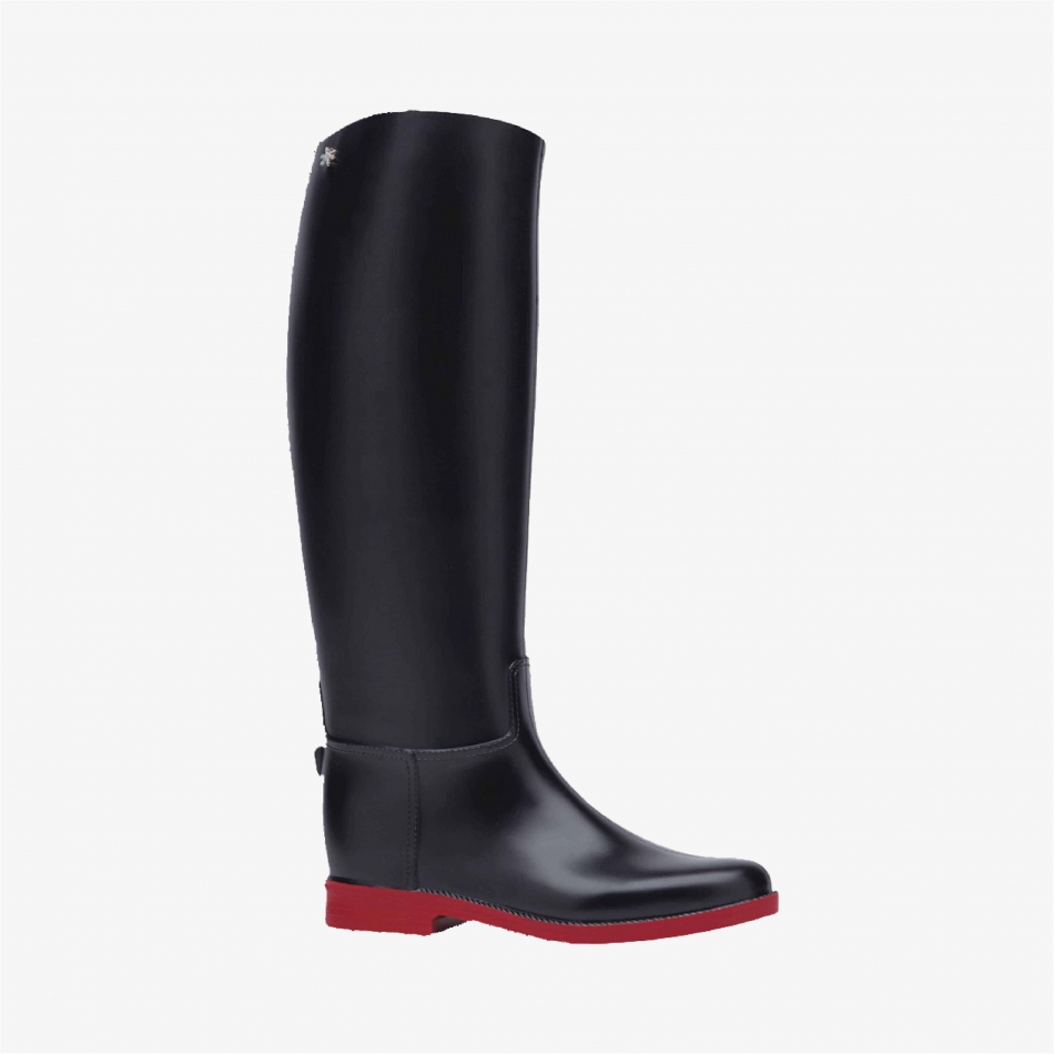 High Boots women Filo Black/Red
