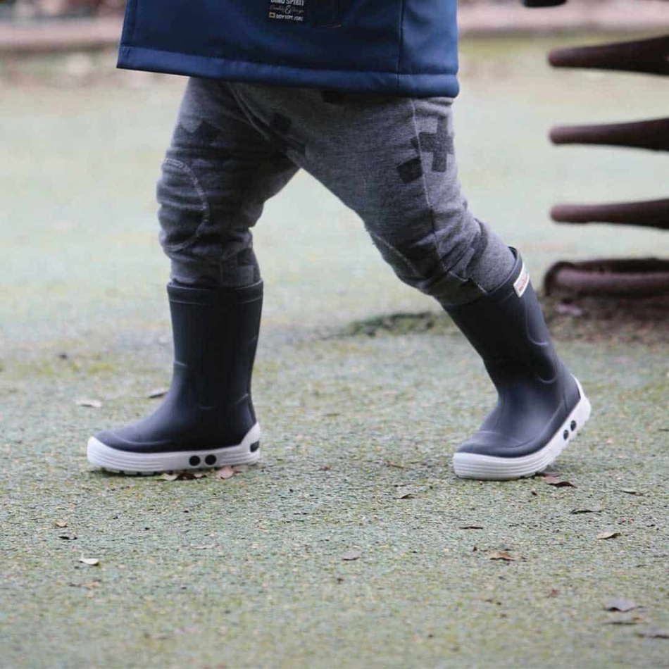 Childrens navy boots clearance