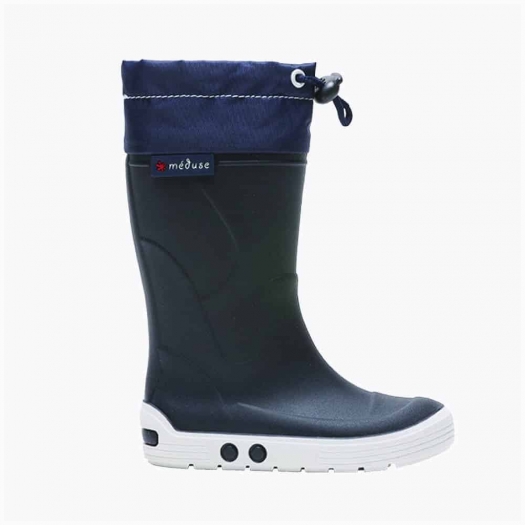 Childrens high boots Méduse Airtop Night Blue/White