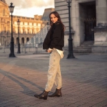 Womens low boots Méduse Japatine Kaki/Noir