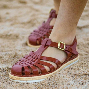 Women sandals Méduse Suncorde terracotta