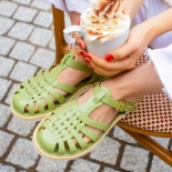 Women sandals Méduse Suncorde olive