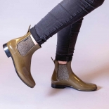 Womens low boots Méduse Japlou Khaki/Black