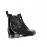 Womens low boots Méduse Japtri Black/Silver Glitter