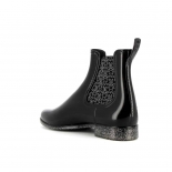 Bottines femme Méduse Japtri Noir/Argent Pailleté JAPTRI-FE-NOARPA