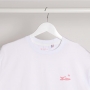 T Shirt White Print Pink