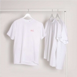 Textile Méduse T Shirt White Print Pink