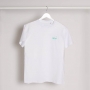 T Shirt Blanc Imprimé Vert