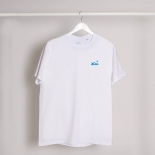 Textile Méduse T Shirt Blanc Imprimé Bleu TSHIRT-TE-BL