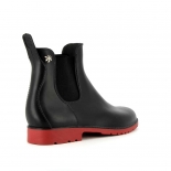 Bottines enfant Méduse Jumpy Noir/Rouge JUMPY-EN-NORO