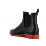 Bottines enfant Méduse Jumpy Noir/Rouge JUMPY-EN-NORO