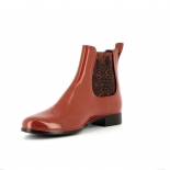 Womens low boots Méduse Japsnake Terracotta/Brown