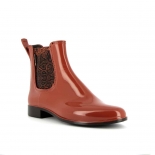 Womens low boots Méduse Japsnake Terracotta/Brown