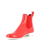 Womens low boots Méduse Japstyle Carmine/White