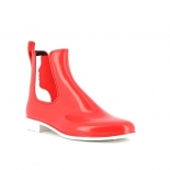 Womens low boots Méduse Japstyle Carmine/White