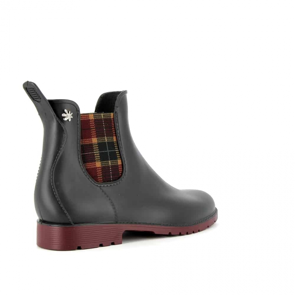 Bottines femme bordeaux sale
