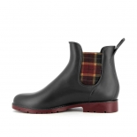 Womens low boots Méduse Jumpscot Anthracite/Burgundy