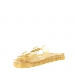 Women sandals Méduse Mambo Gold Glitter