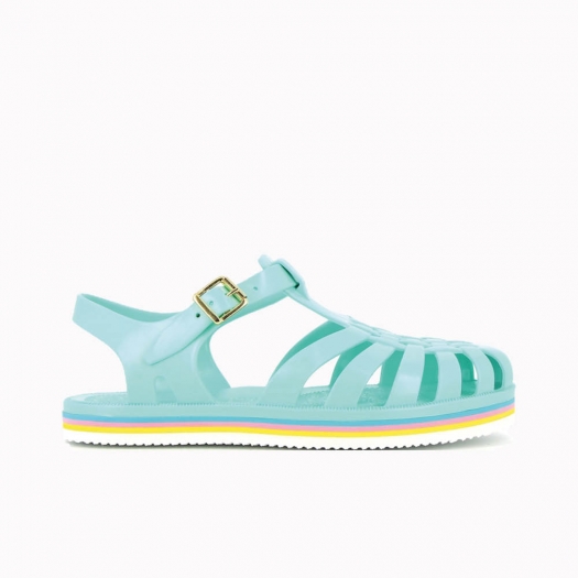 Women sandals Méduse Sunset light green