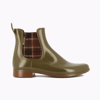 Japscot Kaki/Caramel Elastique Ecossais Marron