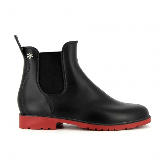 Bottines femme Méduse Jumpy Noir/Rouge JUMPY-FE-NOIRROUGE