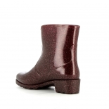 Womens low boots Méduse Camapail Glitter Burgundy