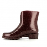 Womens low boots Méduse Camapail Glitter Burgundy
