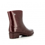 Womens low boots Méduse Camapail Glitter Burgundy