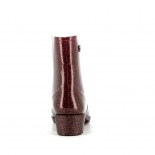 Womens low boots Méduse Camapail Glitter Burgundy