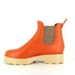 Womens low boots Méduse Juloi Brick Red/Beige
