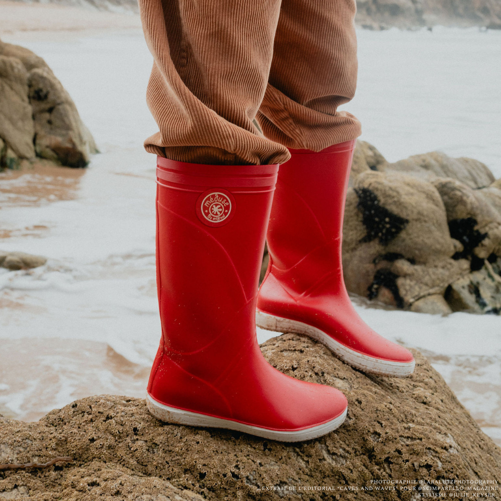 Bottes Enfant Skippy Rouge/Blanc