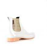 Womens low boots Méduse Japlon White/Peach