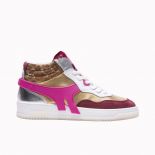 Women sneakers Méduse Sakura 201 Burgundy/Gold