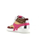 Women sneakers Méduse Sakura 201 Burgundy/Gold