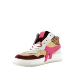 Women sneakers Méduse Sakura 201 Burgundy/Gold