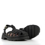 Women sandals Méduse Sunglass Black glitter
