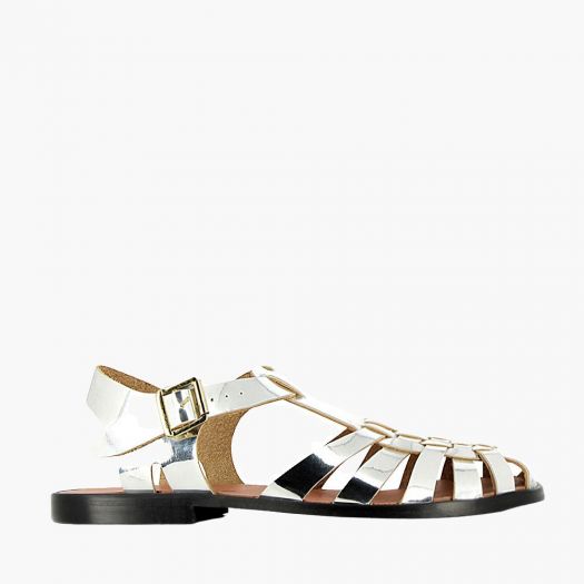 Sandales femme Méduse Sunville Miroir Argent SUNVILLE-FE-MIROIRARGENT