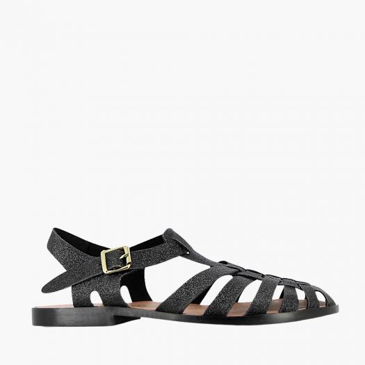 Sandales femme Méduse Sunville Noir Pailleté SUNVILLE-FE-NOIRPAILLETE