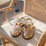 Sandales femme Méduse Sunville Miroir Doré SUNVILLE-FE-MIROIRDORE
