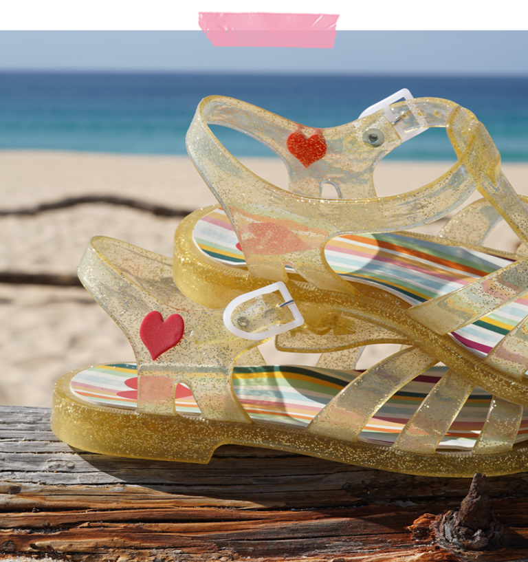 Chaussure meduse sale a talon paillette
