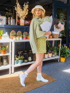 Bottines femme Méduse Japflo Blanc/Olive JAPFLO-FE-BLOL