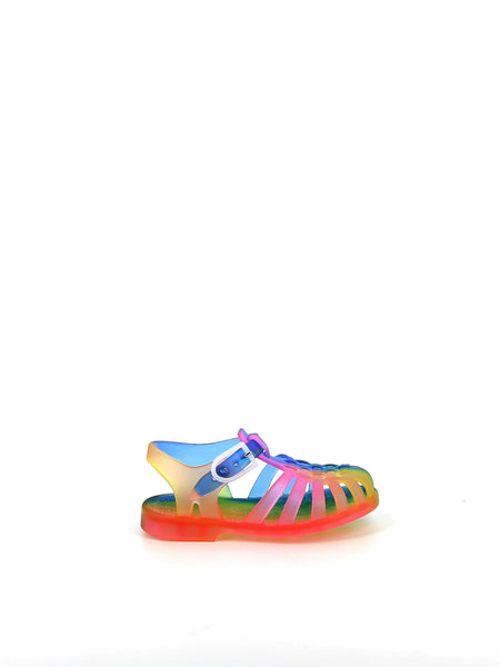 Suntri Matte Rainbow Plastic Sandals for Children | Méduse